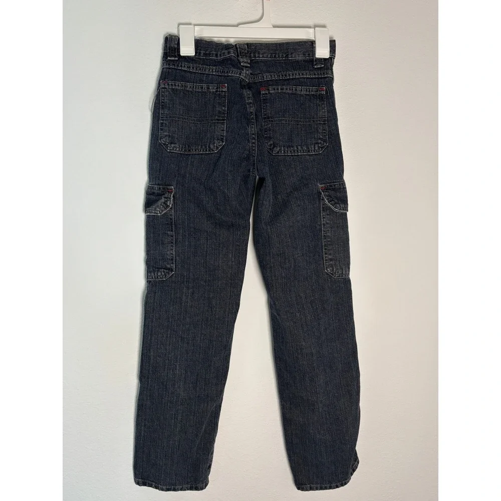 Wrangler Boys Slim Fit Cargo Denim Jeans Dark Wash Blue Size 14 Slim 9CDBWEX‎